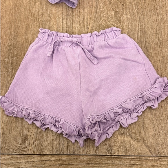 Zara Lavender Crochet Tank and Shorts Set Size 2-3 - Picture 5 of 6